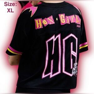 Scooby-Doo! Hex Girls Women's Cropped Football Jersey